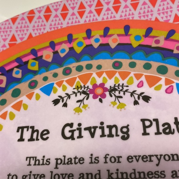 NEW “The Giving Plate” boho hippie design - Picture 4 of 8